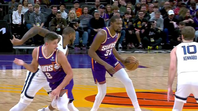 【2024年01月08日 灰熊vs太阳集锦】根本不把你放眼里！杜兰特单臂擎天暴力隔扣3J