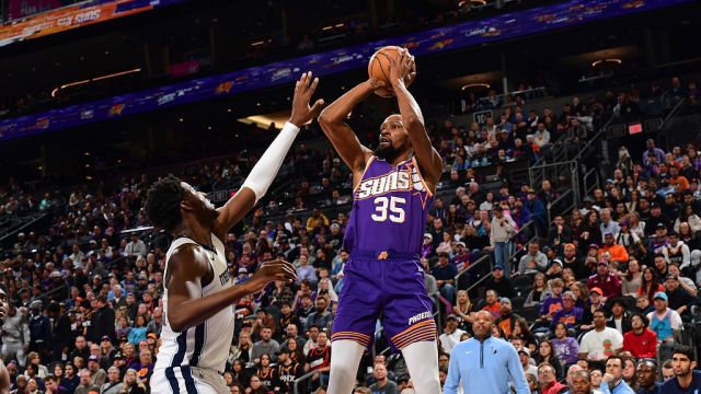 【2024年01月08日 灰熊vs太阳集锦】灰熊121-115太阳 KD复出23+10+5布克24+8灰熊3人20+力克太阳