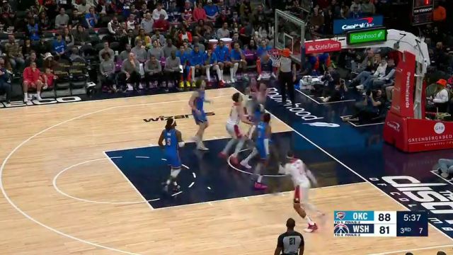 【2024年01月09日】雷霆vs奇才第3节中文解说录像回放