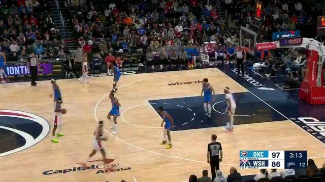 【2024年01月09日】雷霆vs奇才第3节英文原声录像回放