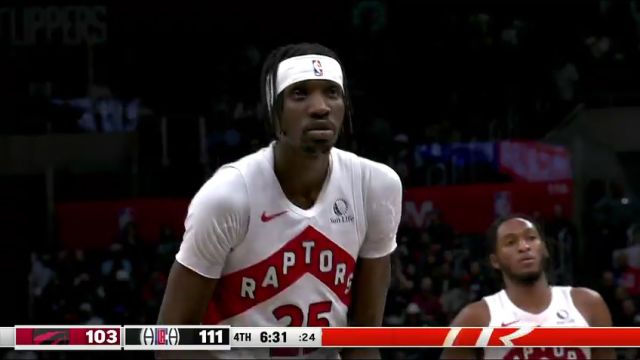 【2024年01月11日】NBA常规赛：猛龙vs快船第4节英文原声录像回放