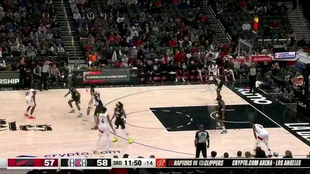 【2024年01月11日 猛龙vs快船集锦】延续近期火热状态 巴雷特迎射哈登飚进三分+飞天暴扣连取5分