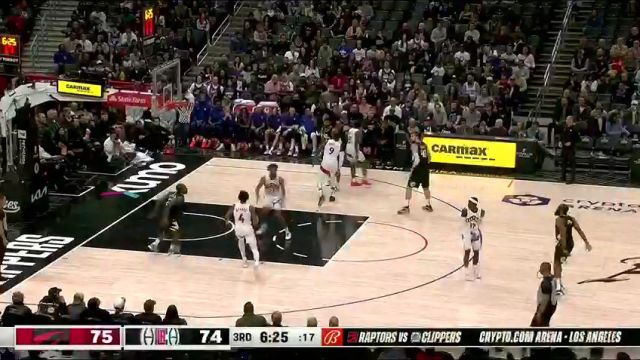 【2024年01月11日 猛龙vs快船集锦】看似随意其实精准 哈登连线小卡轻轻松松空接上篮