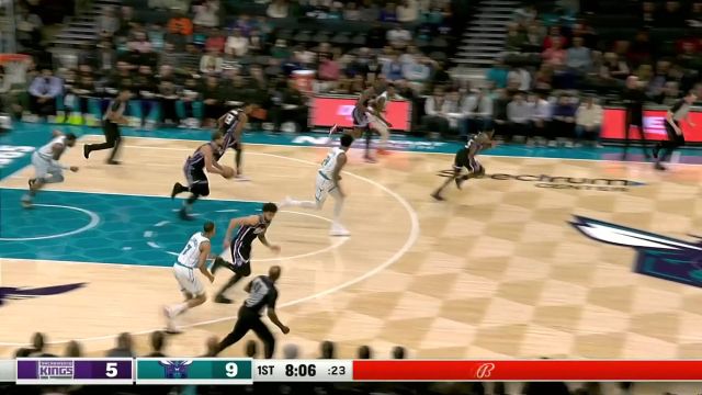 【2024年01月11日 国王vs黄蜂集锦】大步流星追击敌军 麦克格温斯背后大帽拦截杜阿尔特