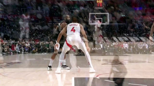 【2024年01月11日 猛龙vs快船集锦】哈登连线乔治空接暴扣石破天惊