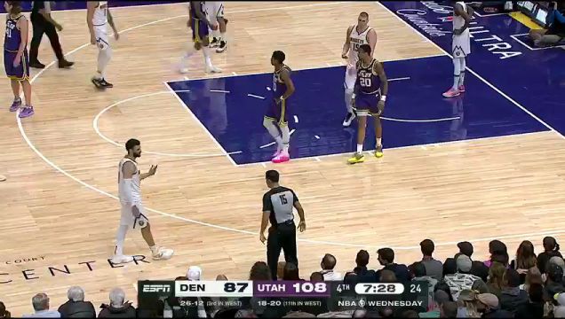 【2024年01月11日】掘金vs爵士第4节英文原声录像回放