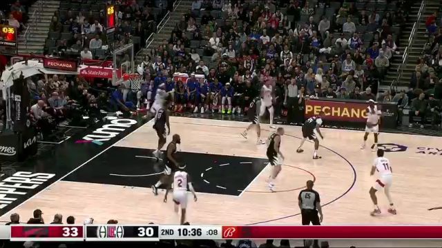 【2024年01月11日】NBA常规赛：猛龙vs快船第2节英文原声录像回放