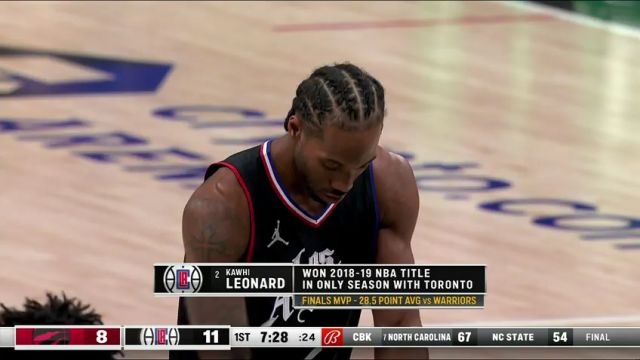 【2024年01月11日】NBA常规赛：猛龙vs快船第1节英文原声录像回放