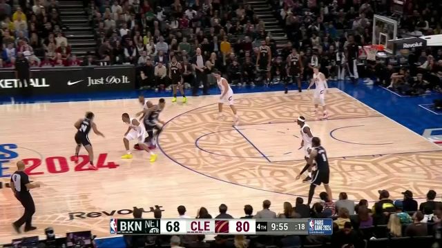 【2024年01月12日 篮网vs骑士集锦】托马斯妙笔生花送助攻 克拉克斯顿篮下接球双手暴扣