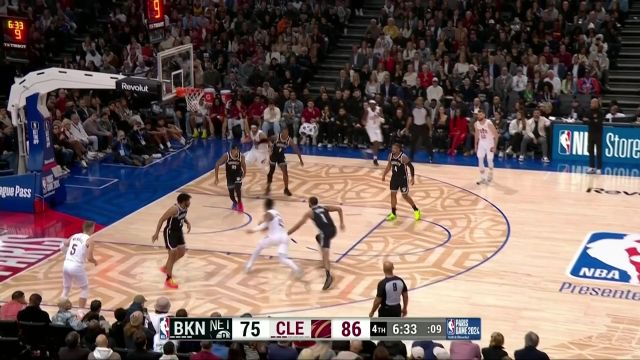 【2024年01月12日 篮网vs骑士集锦】热刀切黄油 米切尔以一敌二突破上篮贯穿防线