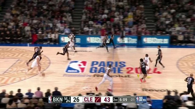 【2024年01月12日 篮网vs骑士集锦】火热手感势不可挡 米切尔突破转身抛投行云流水