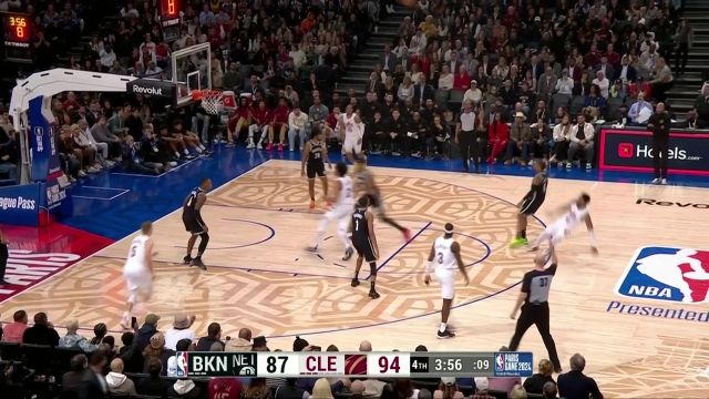 【2024年01月12日 篮网vs骑士集锦】手感简直无解 米切尔撤步后仰三分箭杀人诛心