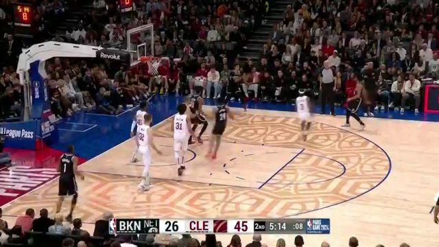 【2024年01月12日】NBA常规赛：篮网vs骑士英文原声全场录像回放