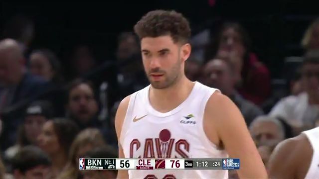 【2024年01月12日】NBA常规赛：篮网vs骑士第3节英文原声录像回放