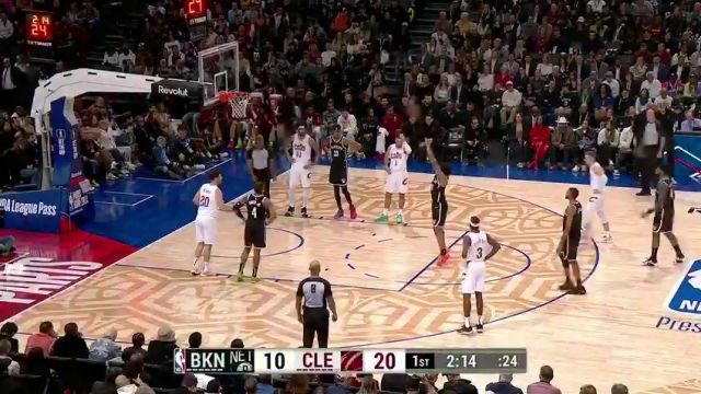 【2024年01月12日】NBA常规赛：篮网vs骑士第1节中文解说录像回放