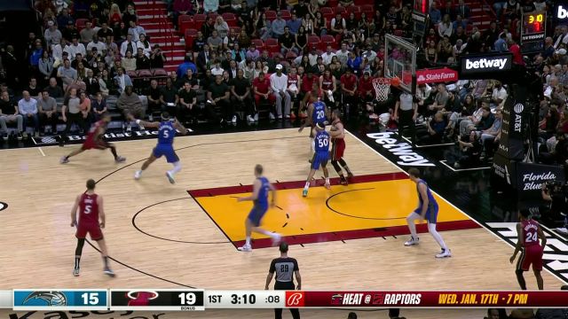 【2024年01月13日 魔术vs热火集锦】姜是老的辣！乐福篮下假动作晃飞班凯罗 翻身勾手稳稳取飞