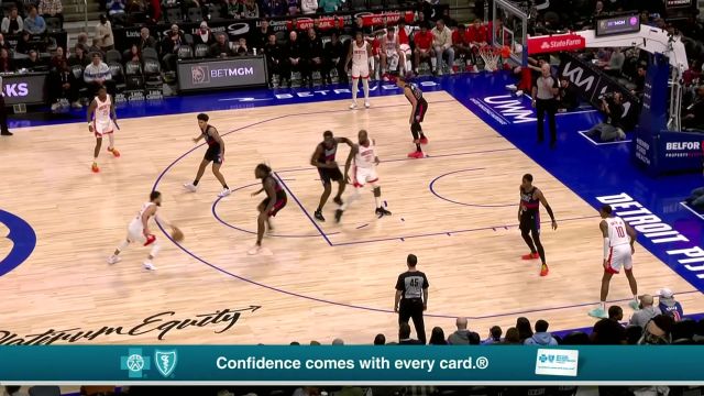 【2024年01月13日 火箭vs活塞集锦】手感来的很及时！小史密斯底角拉弓射箭三分命中靶心