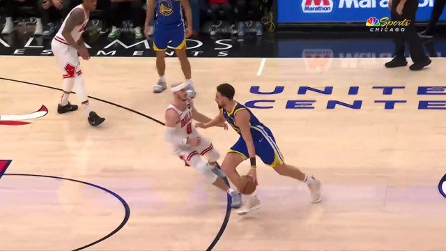 【2024年01月13日 勇士vs公牛集锦】过掉卡鲁索！汤神击地妙传 TJD折叠暴扣