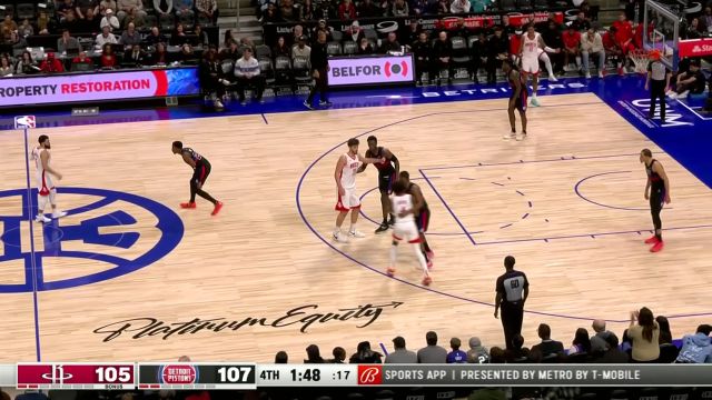 【2024年01月13日 火箭vs活塞集锦】关键时刻还得看他！范弗利特急停三分+潇洒中距离直接逆转局势