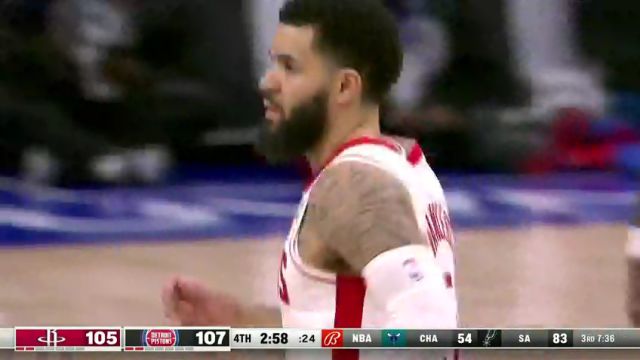 【2024年01月13日】火箭vs活塞第4节英文原声录像回放