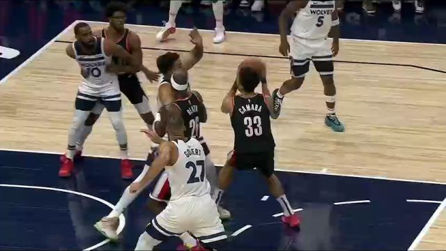 【2024年01月13日】开拓者vs森林狼第1节英文原声录像回放