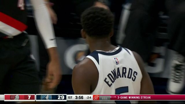 【2024年01月13日 开拓者vs森林狼集锦】高歌猛进！爱德华兹喂饼戈贝尔单臂砸扣势大力沉