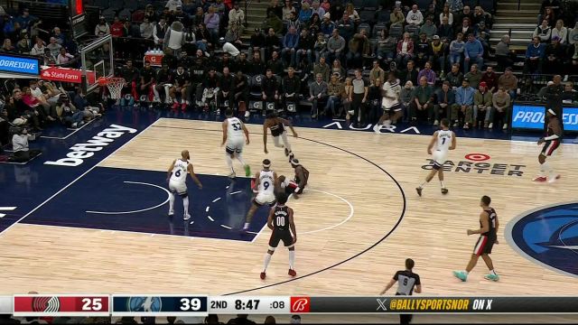 【2024年01月13日 开拓者vs森林狼集锦】惊呆了老铁！里德突破失衡命中运气球