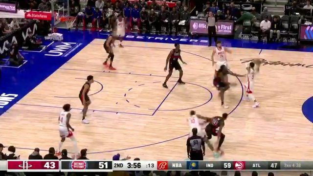 【2024年01月13日】火箭vs活塞第2节英文原声录像回放