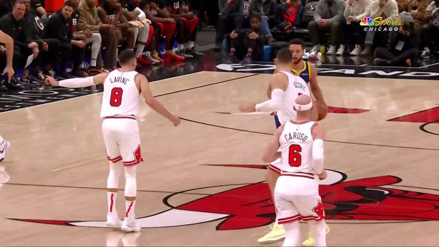 【2024年01月13日 勇士vs公牛集锦】水花连线！汤神疯狂开火 第三节独揽17分三分5中5