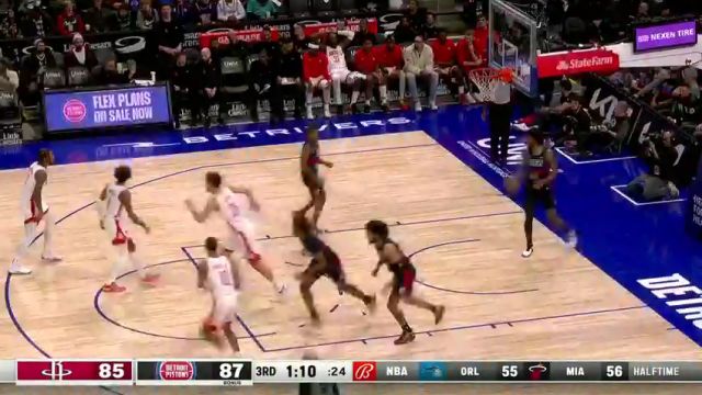 【2024年01月13日】火箭vs活塞第3节英文原声录像回放