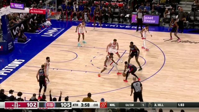 【2024年01月13日 火箭vs活塞集锦】态度十分强硬！艾维杜伦空配连线粉碎禁区