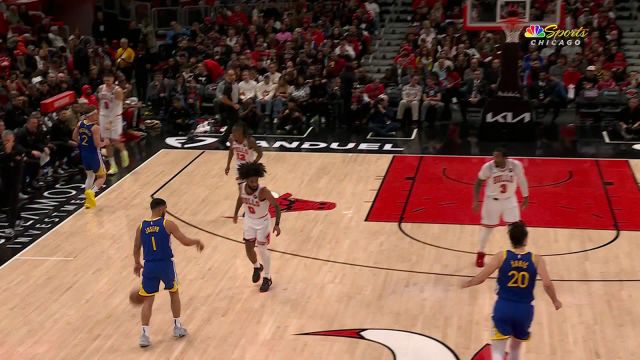 【2024年01月13日 勇士vs公牛集锦】这还是那个创造单场三分记录的汤神吗？汤普森空位三分出手扔出三不沾