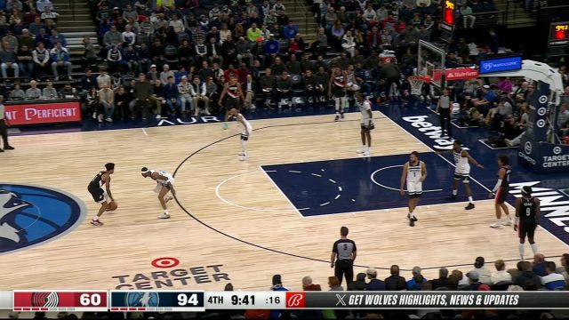 【2024年01月13日 开拓者vs森林狼集锦】彻底打崩对手！麦克劳克林鬼手一掏抢断妙传米尔顿反手上篮