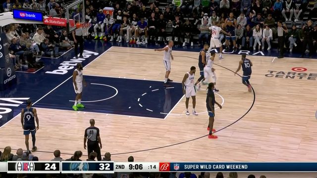 【2024年01月15日 快船vs森林狼集锦】戈贝尔