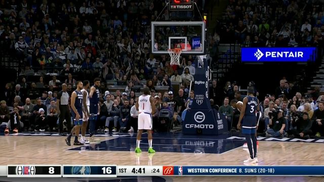 【2024年01月15日 快船vs森林狼集锦】这能行吗？皓篮球：手感不好的乔治配威少这不闹笑话呢嘛