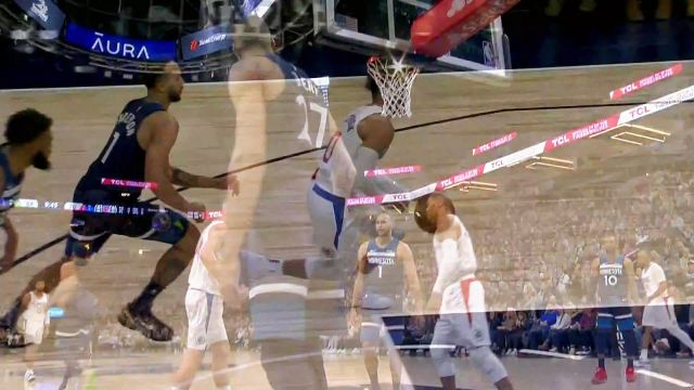 【2024年01月15日 快船vs森林狼集锦】威少腾空而起欲隔扣戈贝尔！