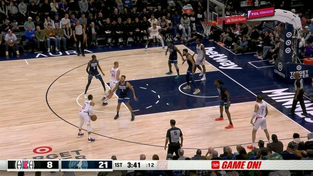 【2024年01月15日 快船vs森林狼集锦】小卡招牌干拔稳稳命中 威少抢断后再助其反击扣篮打进