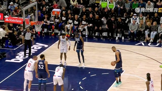 【2024年01月15日 快船vs森林狼集锦】戈贝尔罚球三不沾 快船替补席组团嘲笑
