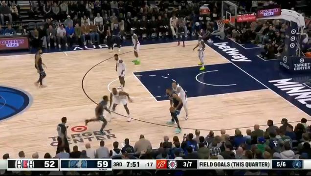 【2024年01月15日】快船vs森林狼皓篮球二路解说全场录像回放