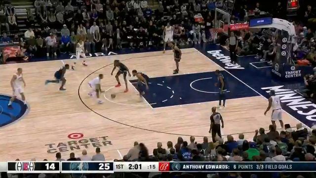 【2024年01月15日】快船vs森林狼第1节中文解说录像回放