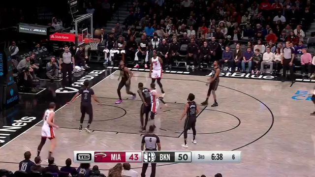 【2024年01月16日】热火vs篮网第3节中文解说录像回放