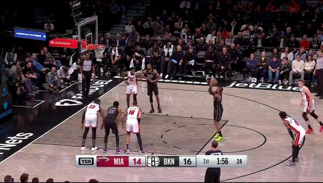 【2024年01月16日】热火vs篮网第1节英文原声录像回放