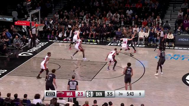 【2024年01月16日】热火vs篮网第2节中文解说录像回放