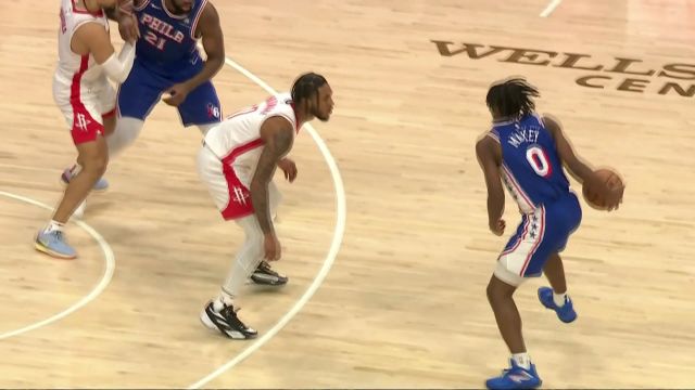 【2024年01月16日 火箭vs76人集锦】不给你任何机会 马克西假意突破后撤步三分手起刀落