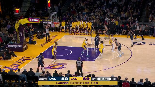 【2024年01月18日 独行侠vs湖人集锦】得分手拿把掐 东契奇顶着拉塞尔抛投2+1