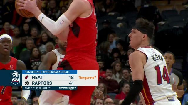 【2024年01月18日 热火vs猛龙集锦】华丽操作闪亮全场 迪克转身360度送出妙传助飞巴雷特暴力灌筐