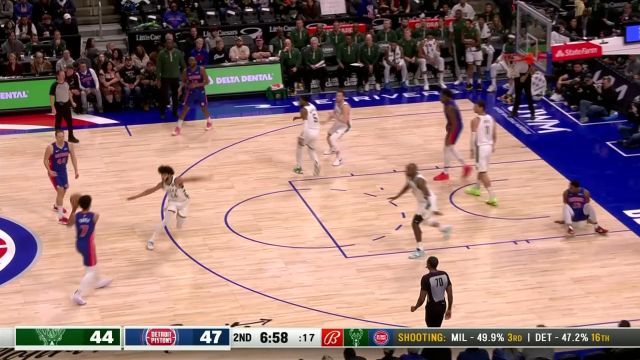 【2024年01月21日 雄鹿vs活塞集锦】雄鹿141-135活塞 利拉德46分 字母30+准三双三杀活塞