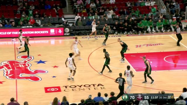 【2024年01月22日 凯尔特人vs火箭集锦】打你个措手不及阿门汤普森无惧对抗顶着波神上篮造成2+1