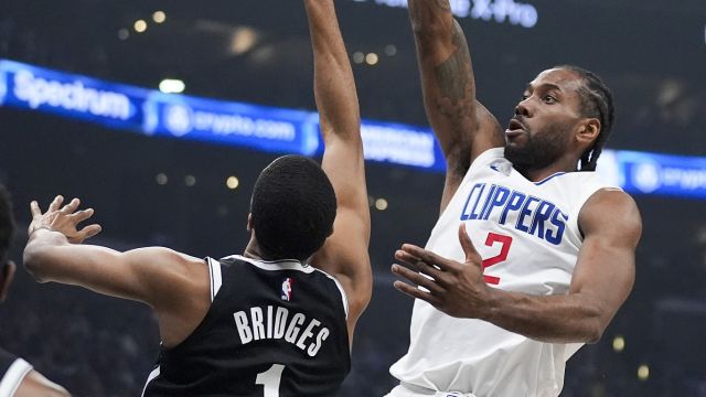 【2024年01月22日 篮网vs快船集锦】篮网114-125快船 四巨头合砍80分布里奇斯26+6快船主场强势逆转篮网