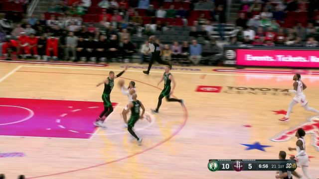 【2024年01月22日 凯尔特人vs火箭集锦】波神镇守篮下送遮天封盖 布朗反击快攻上篮打进